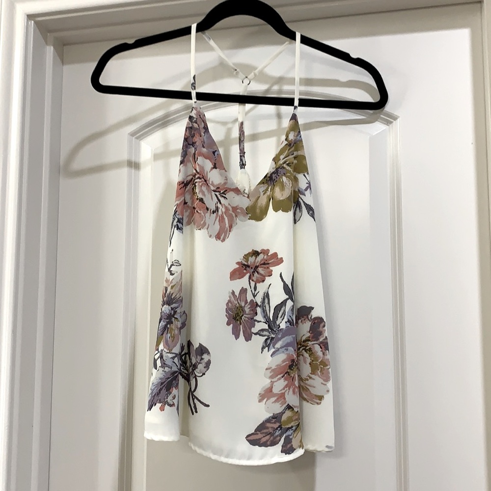 Nine Britton floral tank top size small